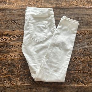Articles of Society Ankle length skinny white jeans